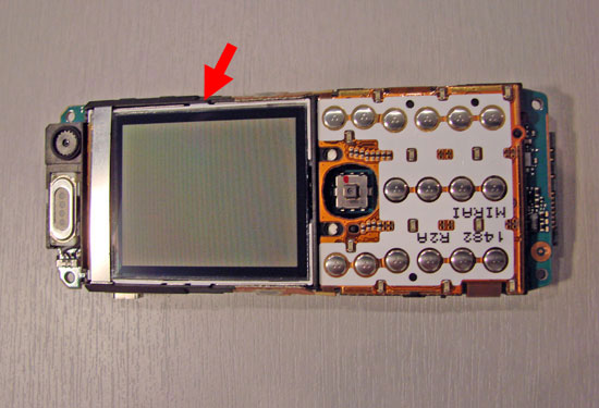 k600i Screen Removal